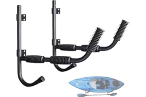 Onefeng Sports 100LBS Kayak Wall Hanger Wall Mount Kayak Storage Rack Swivel Rack Design Help You to Save The Garage Space - 