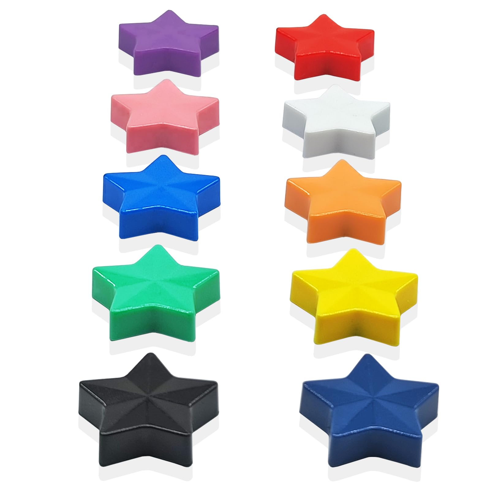 ZDZBLX 10 PCS Strong Fridge Magnets – Colourful Star Magnets, Heavy Duty Small Magnets for Whiteboard, Office, Notice Board, Refrigerator, Crafts & Classroom – 10 Colours, Cute Mini Magnet for Adults — image 1