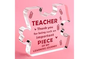LODESKEE Teacher Appreciation Gifts for Women Men Teacher's Day Graduation Birthday Gifts Back to School Gift for Teacher Best Teacher Ever Novelty Acrylic Decoration Sign