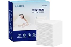 CxLoode 100 PCS Disposable Pillow Case Covers, Disposable Pillowcases Bulk Pillowcase,Single-Use for Medical Hospital Travel Spa, Standard Size, 21x33 Inches