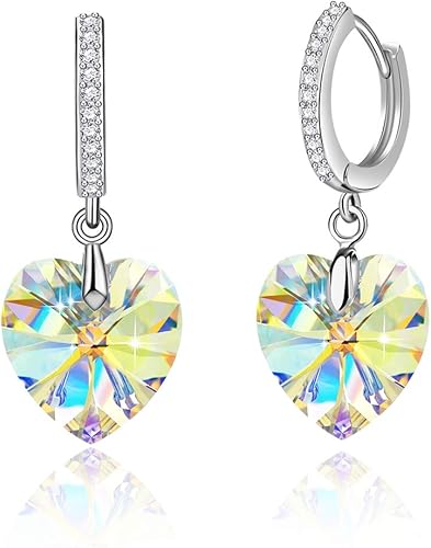 Amazon Chloeos スワロフスキー ピアス レディース 人気 華奢 ハート フープピアス Swarovski元素採用 揺れる 18金プラチナ 金属アレルギー対応 揺れる 可愛い ジュエリー ギフトbox付き オーロラホワイト ネックレス 通販 Amazon Chloeos スワロフスキー ピアス レディース 人気 華奢 ハート フープピアス Swarovski元素採用 揺れる 18金プラチナ 金属アレルギー対応 揺れる 可愛い ジュエリー ギフトbox付き オーロラホワイト ネックレス 通販