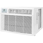 Keystone 23,200 BTU Window Air Conditioner with 16,000 BTU Supplemental Heat and Dehumidifier, 230V, Window AC for Large Rooms up to 1,500 Sq.Ft. with Smart Remote Control