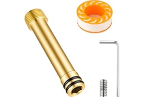 1247985 Supply Adapter Asm-0.813-1.313 Roughin, Compatible with Kohler K-98350 Awaken Shower Wall Elbow, Brass Shower Extende
