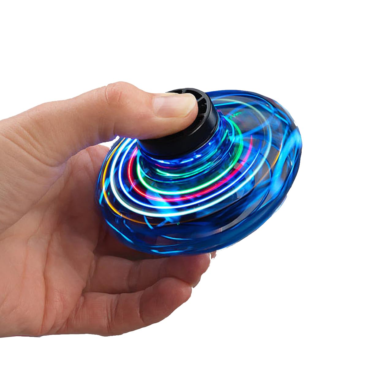 RED5 Flying Fidget Vortex Spinner Multicolour LED Light Boomerang Flyer in Blue