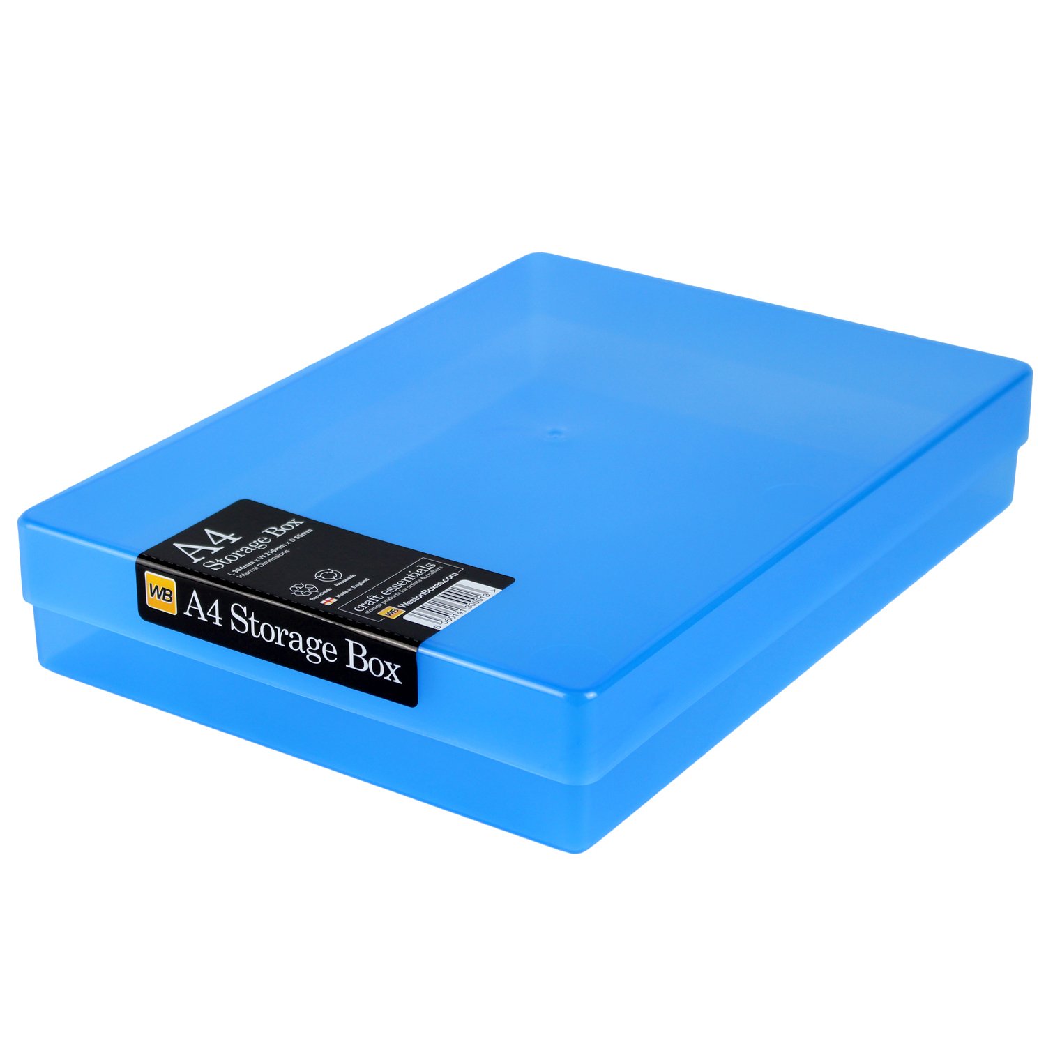 WestonBoxes A4 Plastic Craft Storage Box, Blue, Pack of 40 Amazon.co
