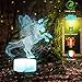 SFOUR 3D Unicorn Night Light, Decorative LED Bedside Table Lamp for Kids Room Xmas Birthday Gifts for Boys Girls Child