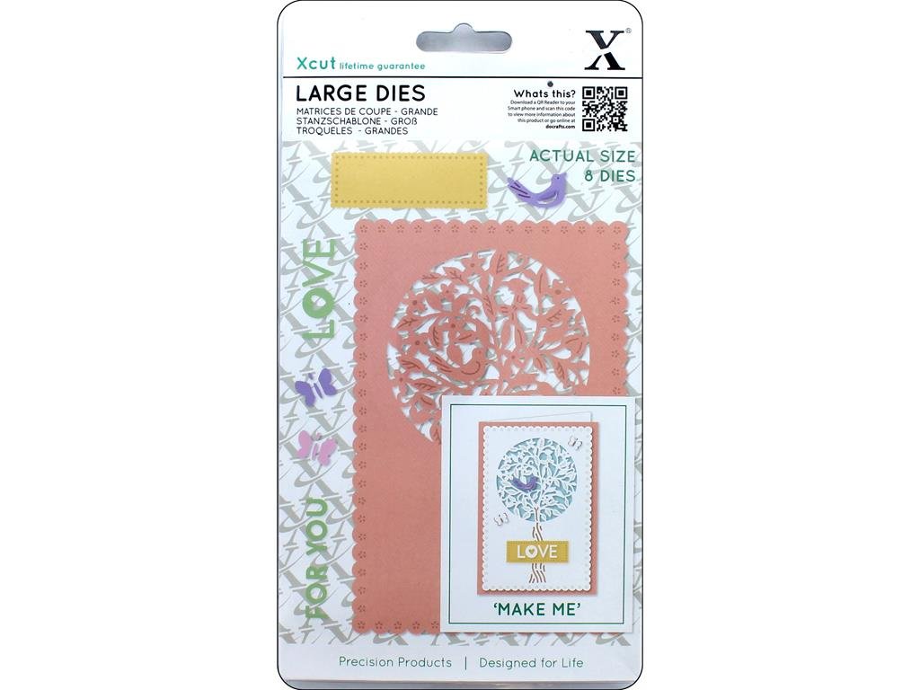 Xcut Large Dies, Steel, One Size