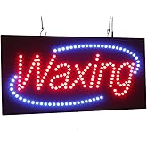Waxing Sign, 24"x12", 60x30cm, TOPKING, LED, Neon, Florescent, Signage, Signboard, Display, Billboard, Screen, Grand Opening, Gift