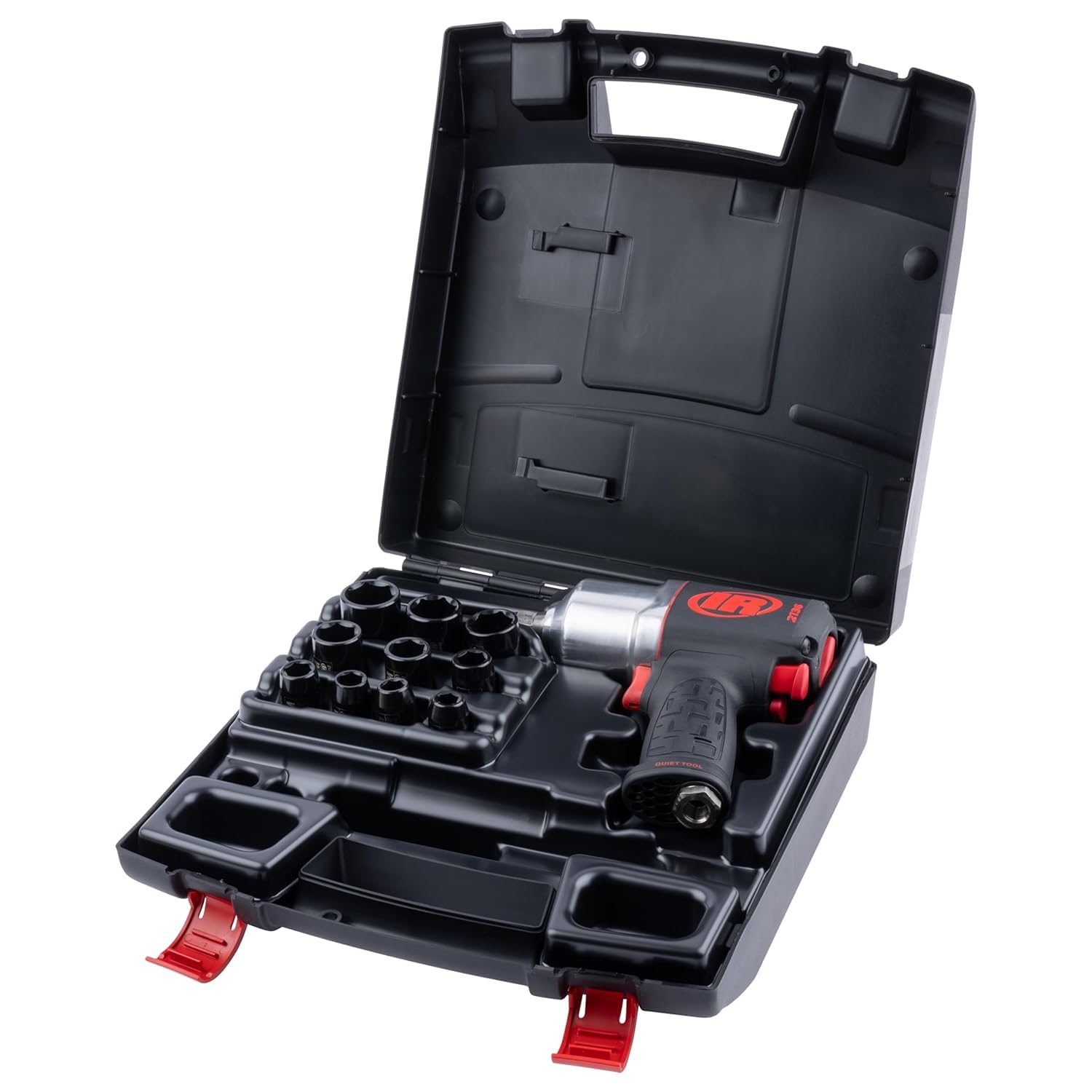 Ingersoll-Rand 2136QXPA-10SK High-Performance Impact Wrench Lightweight 1.8kg with Quiet Technology 1500Nm Torque Black Power Tool