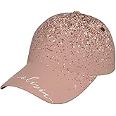 Blush Pink Rose Gold Glitter Baseball Cap Men Women - Classic Adjustable Size for Running Workouts and Outdoor Activities All Seasons Dad Hat Gift