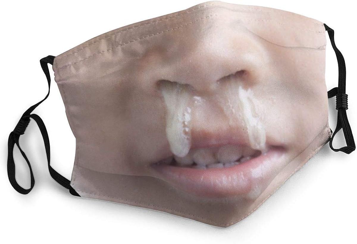 Unisex face mask Funny Face Gross Snot Nose Reusable Cloth face mask Adjustable Black Amazon.ca