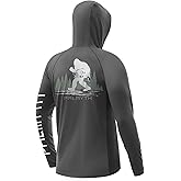 Palmyth Fishing Shirts for Men Long Sleeve Sun Protection Fishing Hoodie UPF 50+ Shirt Neck Gaiter