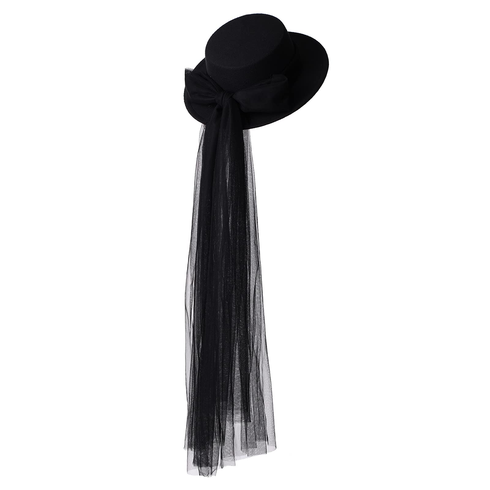 COSDREAMER Women Gothic Steampunk Top Hat with Veil - Themed Party Hat — image 1