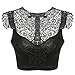 Finejo Women Sexy Lace Patchwork Hollow Out Backless Slim Crop Tops