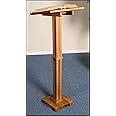 Walnut Finish Standing Lectern