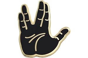 REAL SIC Live Long & Prosper Emoji Enamel Pin - Fan Made Star Trek Pin