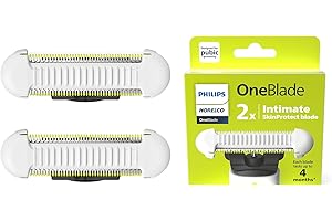 Philips Norelco OneBlade Skin Protect Replacement Blade, for OneBlade Electric Shaver and Trimmer, Durable Stainless Steel, Trim and Shave with Extra Skin Protection, 2 Count, QP229/80