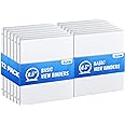 SUIN 1/2'' 3 Ring-Binders - 0.5 inch View-Binder with Round Rings, 100 Sheet Capacity, Fits 8.5" x 11" US Letter Size Paper, Versatile for Office and School Use, 12 Pack White (0.5-Inches)