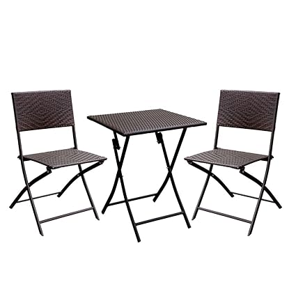 Amazon Com Seren Cottage Style 3 Pc Patio Set Expresso Home