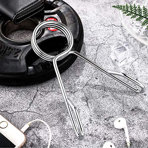 2 Pieces 2 Inch Dumbbell Spring Collars Barbell Clamps Locking Collars