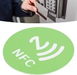 Dioche 20PCS CUID NFC Stickers Rewritable Adhesive Green 40mm for NFC Devices view 2