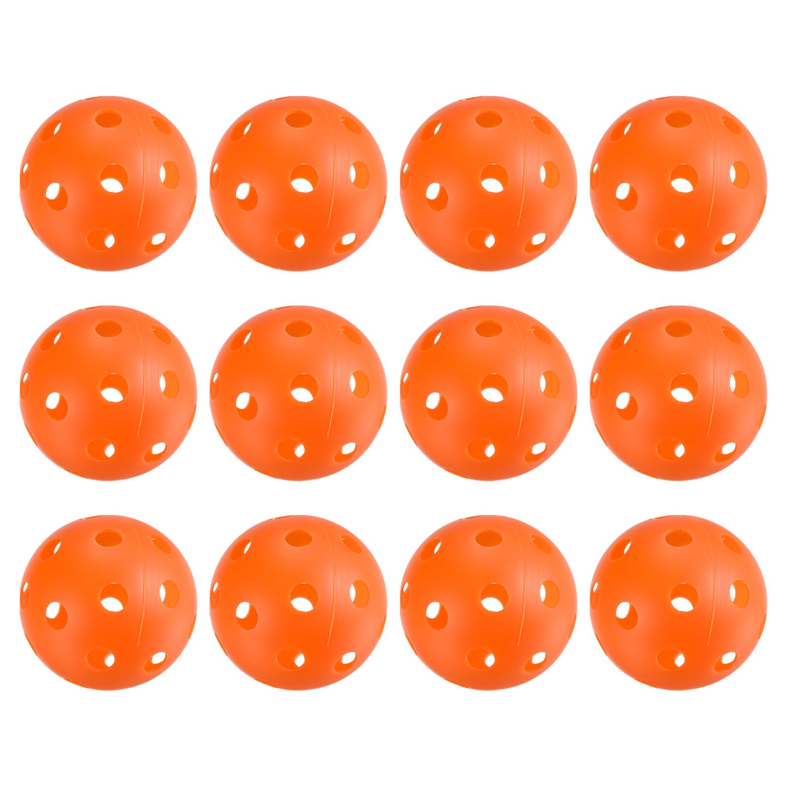 PATIKIL Outdoor Pickleball Balls 26 Holes Pickleball 6 Pack Pickleball Balls for Amateurs Indoor and Outdoor Sport, Orange