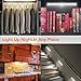 LED Closet Lights, Zanflare Portable Motion Sensor Closet Light Wireless 10 LED Under Cabinet Light Battery Operated, Magnetic Strip Stick on Anywhere for Kitchen Wardrobe Hallway Stairway, 3 Pack