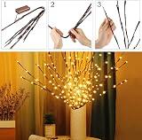 URAQT Led Branch Lights 3 Pack 73cm Flexible Decor Indoor Warm White view 5