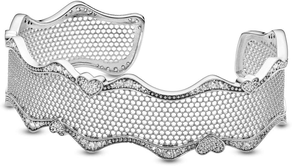 Pandora Lace of Love Bracelet Cuff 16cm 597704CZ1 Jewelry
