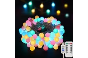 suddus Easter Lights Plug in, 33ft 100 Led USB Pastel String Lights with Timer, Globe String Lights Indoor for Classroom, Dorm, Party, Room, Outdoor, Tree, Patio, Garden, Spring Decoration