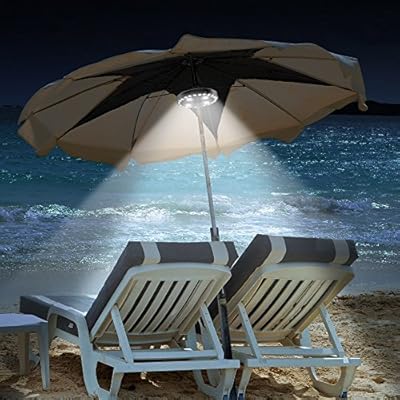 Qpau Patio Umbrella Light Outdoor Cantilever 3 Lighting Mode Offset Pool Patio Cordless 28 Led Stand Deck Large 200 Lumens Light Table Umbrellas Camping Amazon Sg Fashion