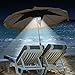 QPAU Patio Umbrella Light Outdoor Cantilever 3 Lighting Mode Offset Pool Patio Cordless 28 LED Stand Deck Large 200 Lumens Light Table Umbrellas Camping