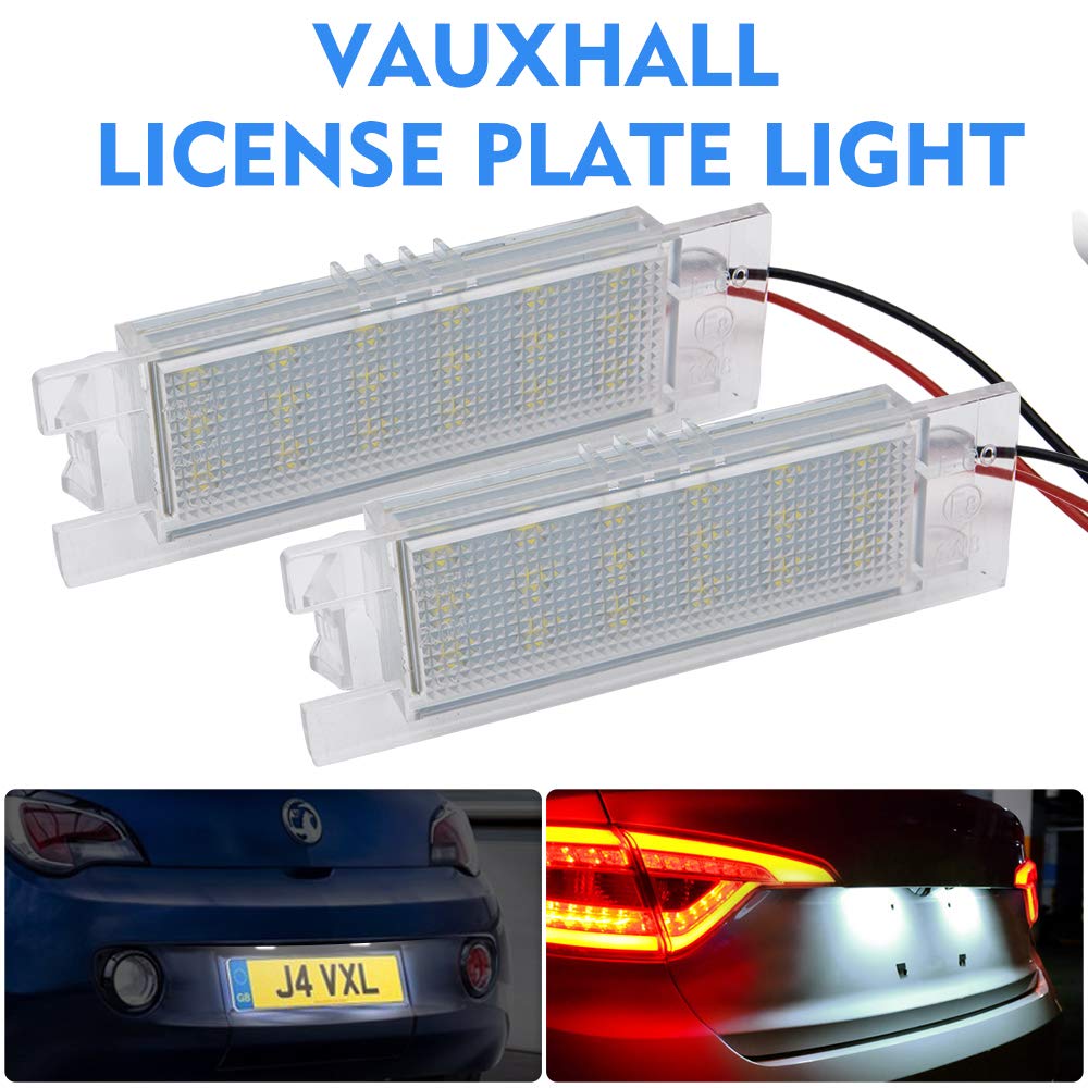 vauxhall insignia number plate bulb