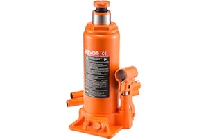VEVOR Hydraulic Bottle Jack, 10 Ton (22046 lbs) Capacity, 9.3-18.5 Inch Lifting Range, Heavy Duty Welded Bottle Jack for Car,