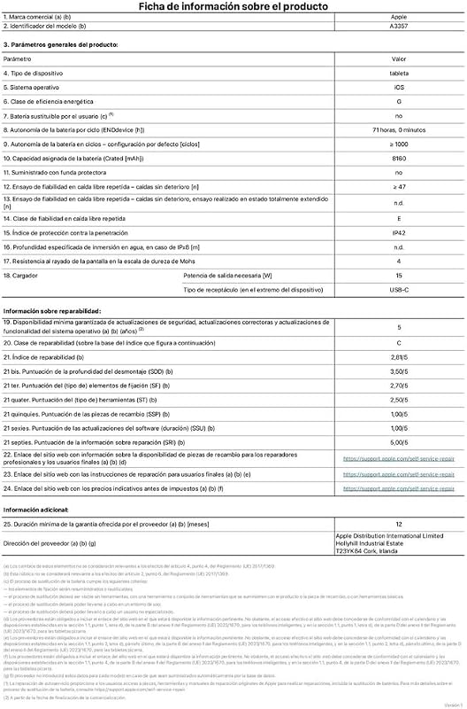 iPad Pro de 11″ (M5): Pantalla Ultra Retina XDR, Vidrio nanotexturizado, cámara Frontal de 12 Mpx en Horizontal y cámara Trasera de 12 Mpx, Wi-Fi, 2TB — Plata