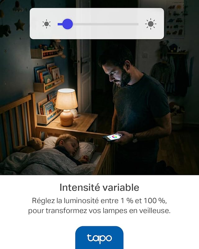 Ampoule Connectée Alexa E27, Multicolore LED Dimmable L530E, 2 pièces