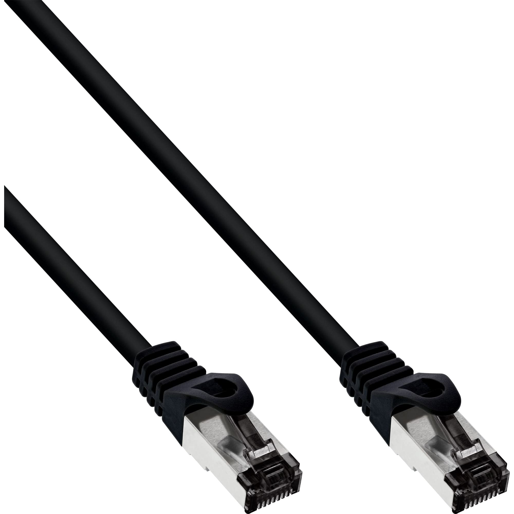 InLine® Patch Cable S/FTP (PiMf), Cat.8.1, 2000MHz, halogen copper, black, 0.5 m