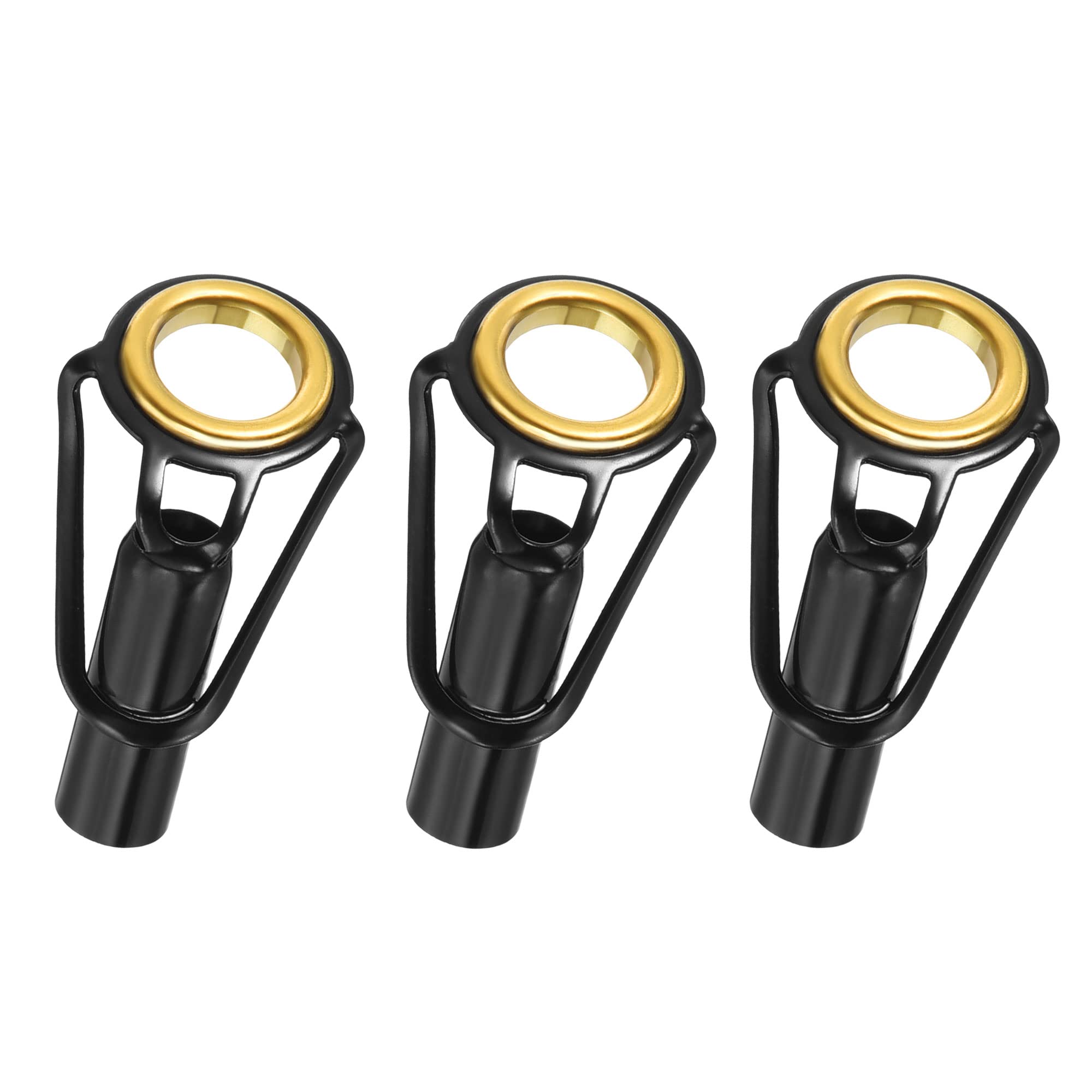 PATIKIL 5mm Tube Dia Fishing Rod Tips Repair Kit, 3pcs Stainless Steel Ring Guide for Saltwater Freshwater Fishing