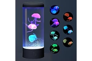 DEDESESE Super Large Jellyfish Lamp Jelly Fish Night Light LED Aquarium Table Lamp 9 Color Changing 2 Modes Home Decor Fish Tank Mood Night Lamp Ideal Gift