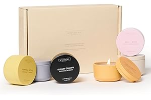 Benevolence LA Candle Gift Set – 6 Fall Scented Candles (1.4 oz) | Aromatherapy Candles with Orange, Eucalyptus, Rose & Jasmine | Cozy Seasonal Gift