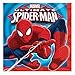 Spiderman Party Supplies Pack for 16 Guests: Dinner Plates, Luncheon Napkins, Cups, and Table Cover