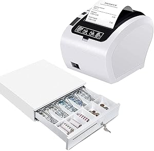 MUNBYN WiFi Receipt Printer with Cash Drawer, 16