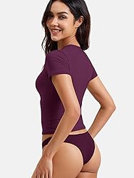 YEOREO Women T Shirt Double Lined Fitted Sweeney
