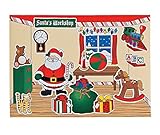 Fun Express 4/4082 Santa's Workshop Sticker Scenes, 24 Pcs
