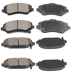 cciyu D1273 D1596 Front & Rear Disc Brake Pads Kit