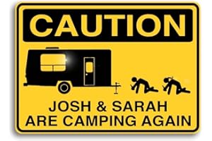 Camping Signs Funny Drunk Campers Aluminum Metal Sign 8x12 Inch for Campground Outdoor Indoor Wall Decor Plaque for Recreatio