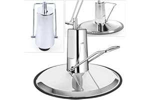 ZHFEISY Barber Hydraulic Pump Beauty Salon Hydraulic Replacement Pump Heavy Duty Salon Stations for Hair Stylist, 660lbs Capacity (Adjustable Height: 14cm/5.52'', 23inch Base)