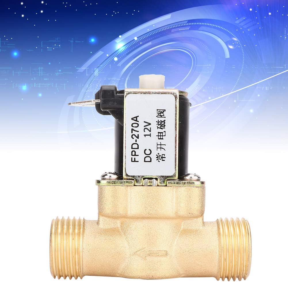 G1/2 Inch Normally Open Brass Solenoid Electromagnetic Valve Water Inlet Switch - Image 4