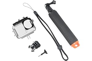 Fotoleey Dive Case & Floating Hand Grip for DJI Osmo Action 5, Action 4 & Action 3 - Waterproof Protection & Enhanced Stability for Underwater Adventures