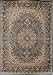 New City Light Blue Silver Traditional Isfahan Wool Persian Area Rugs 5'2 x 7'3